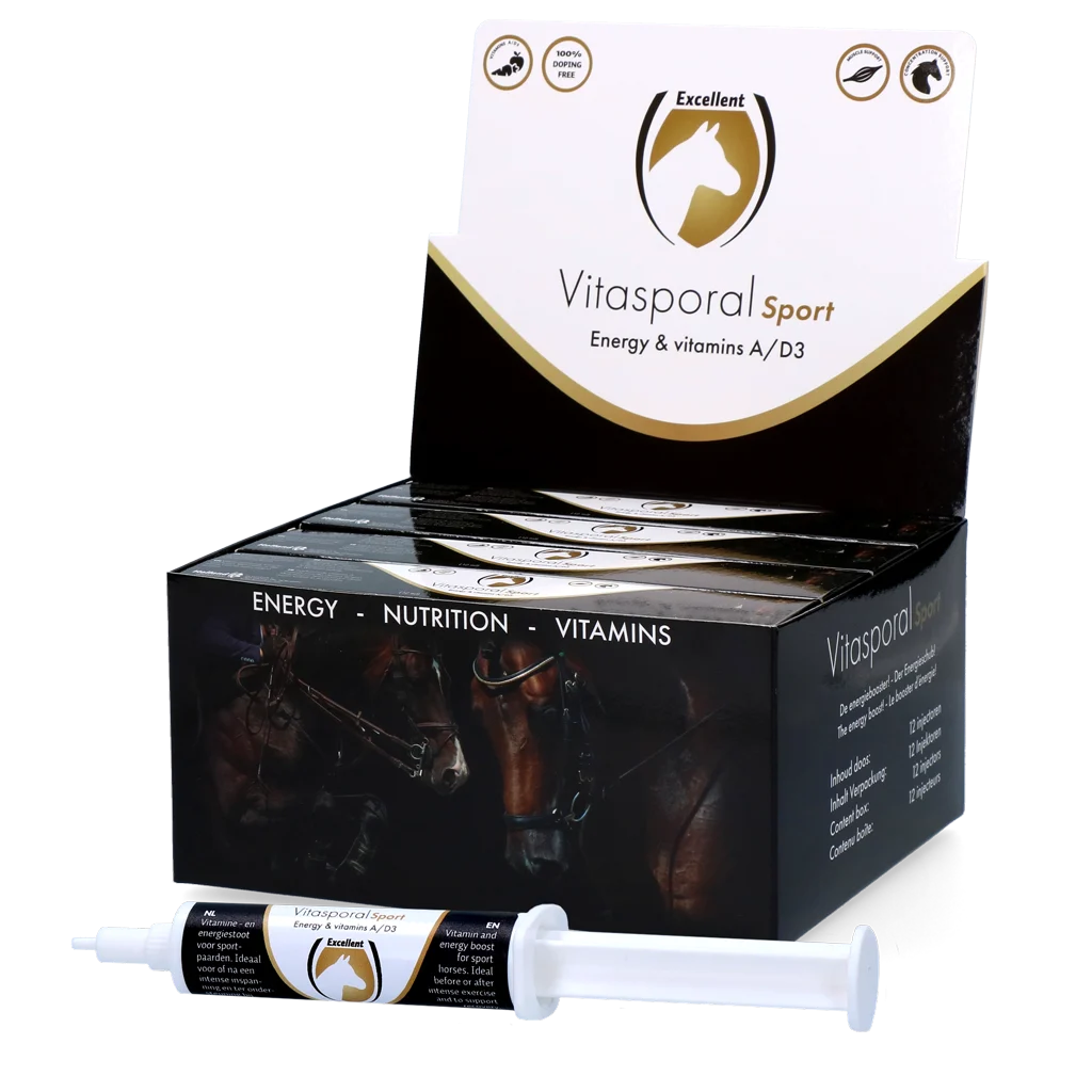 Energetický doplněk pro koně s vitaminy A a D3, 12 ml – Excellent Horse Vitasporal Sport - Obrázek 3