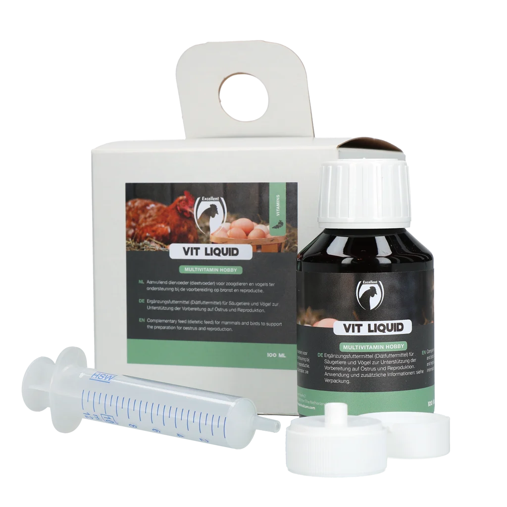 Tekuté multivitaminy pro slepice, 100 ml – Excellent Vit Liquid Multivitamine Hobby - Obrázek 1