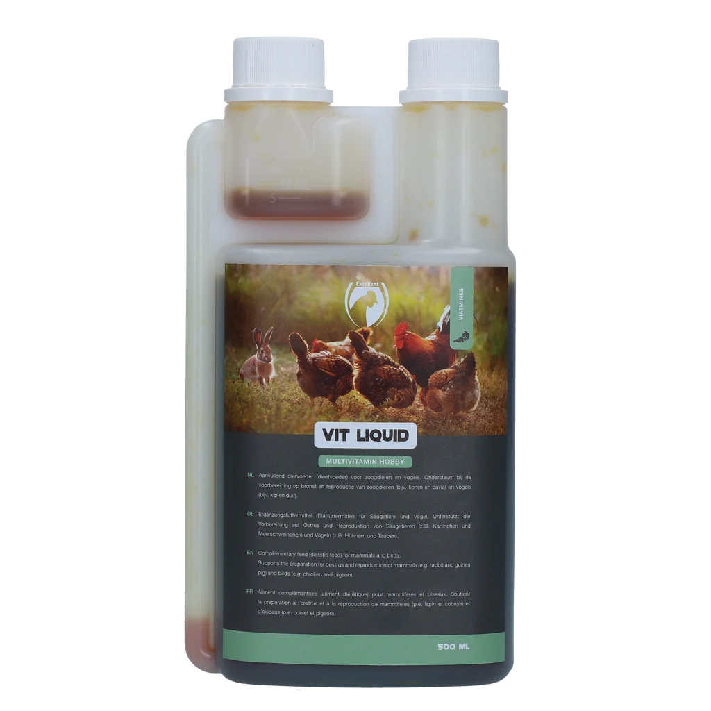 Tekutý multivitamin pro slepice, 500 ml – Excellent Vit Liquid Multivitamine Hobby - Obrázek 1