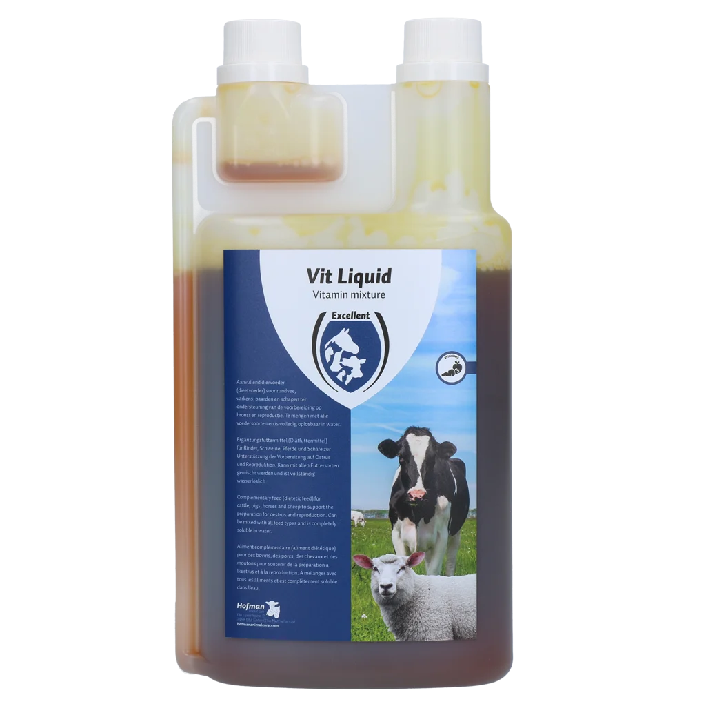 Multivitamin pro koně, tekutý 1 l – Excellent Vit Liquid - Obrázek 1