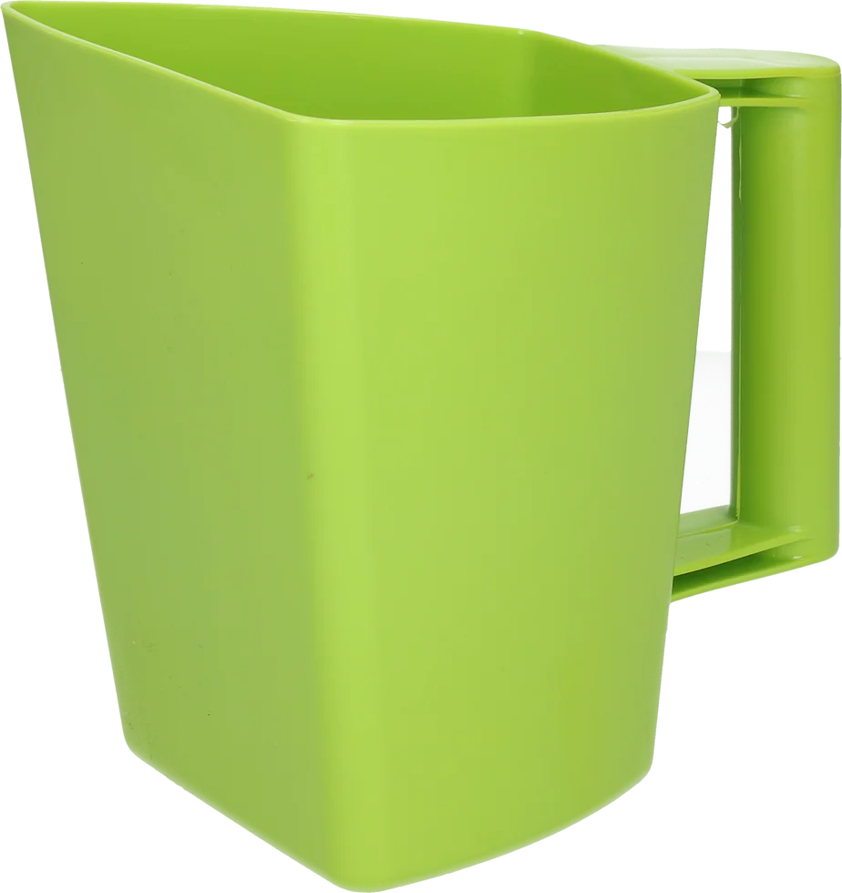 Plastová naběračka na krmivo s měrkou, 2 l, zelená – Vplast Plus - Obrázek 1