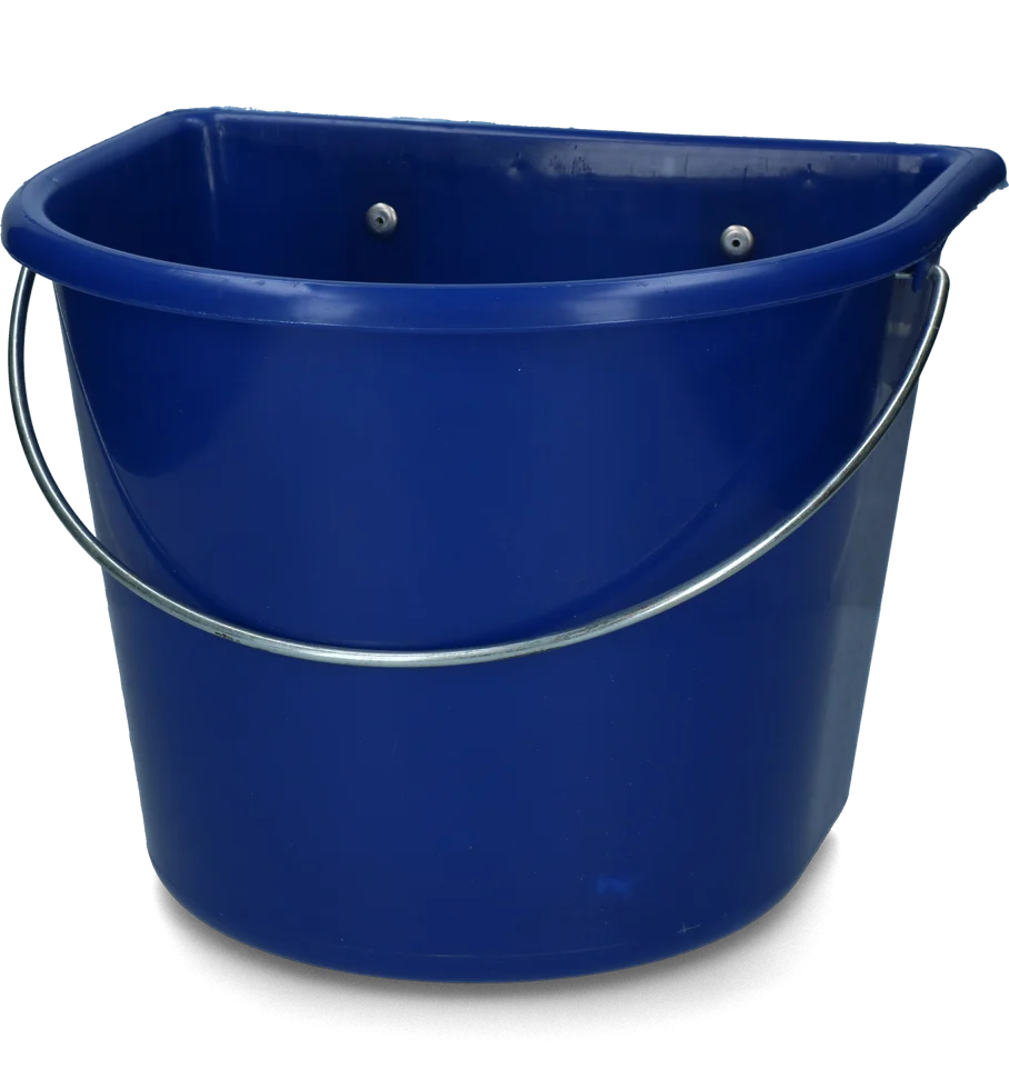 VOERA023.png Krmná nádoba se závěsnými háky a držadlem, 15 l, tmavě modrá – Vplast - Obrázek 1