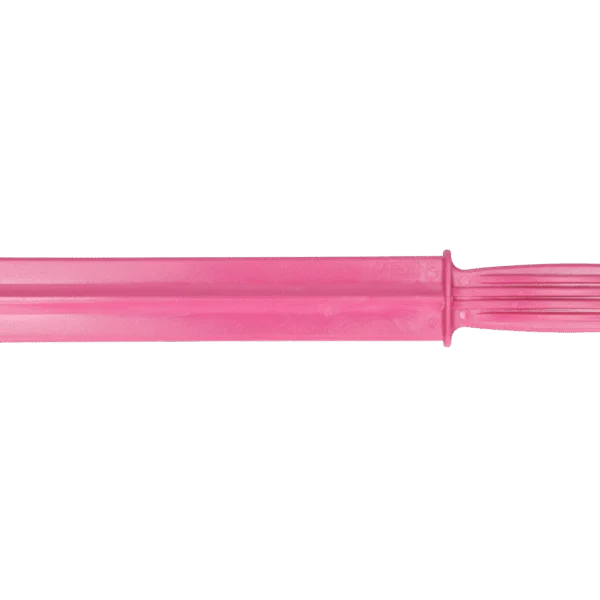 Plastové míchadlo krmiva s očkem na zavěšení, 38 cm, růžové – Vplast