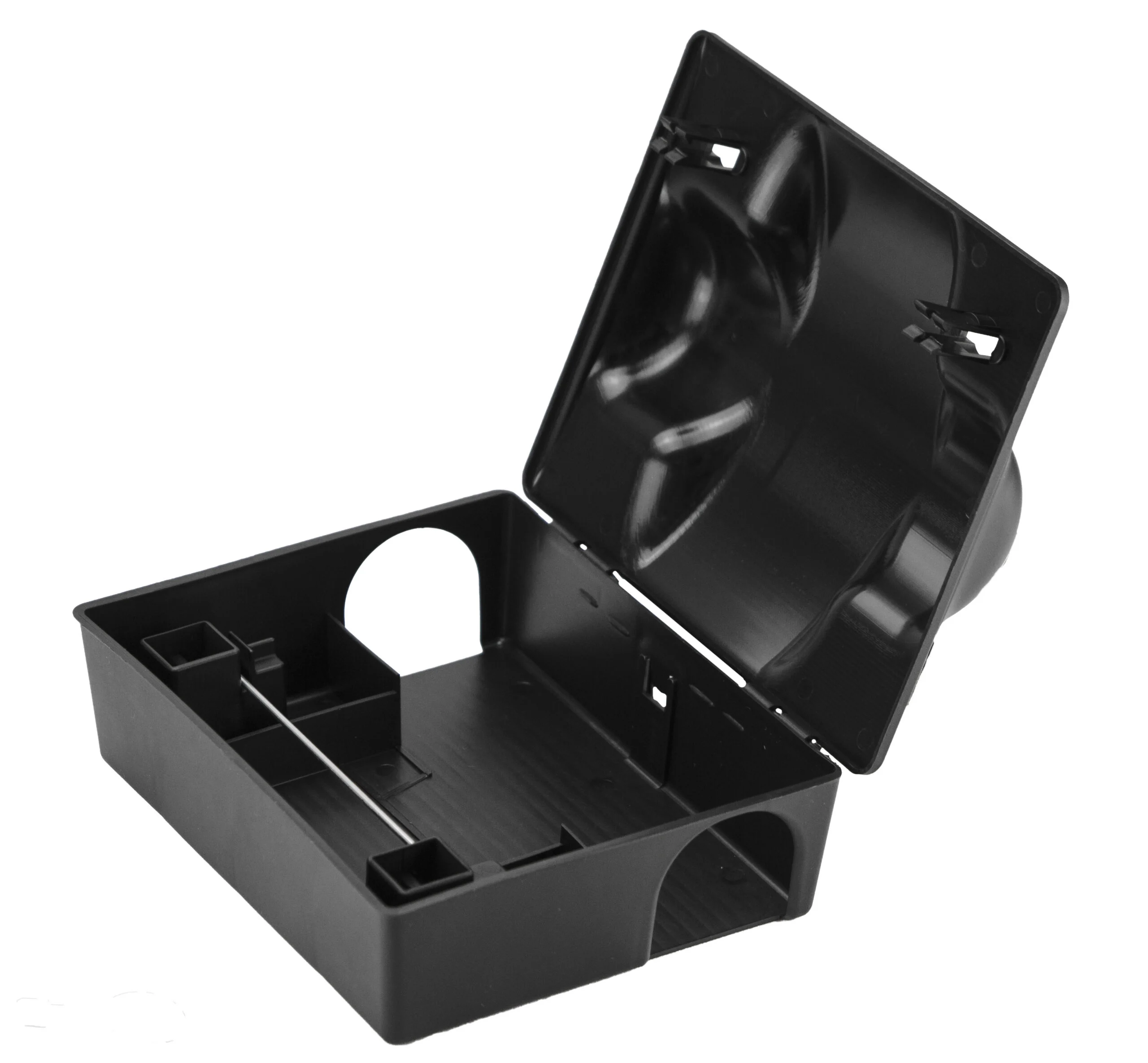 Deratizační stanička na potkany s pastí na potkany a klíčem, 23,5 x 19,5 x 10,5 cm – Hofman Pest Control Dual Bait - Obrázek 2