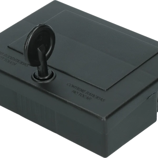 Deratizační stanička na myši s klíčem, 13 x 9,5 x 4 cm – Hofman Pest Control