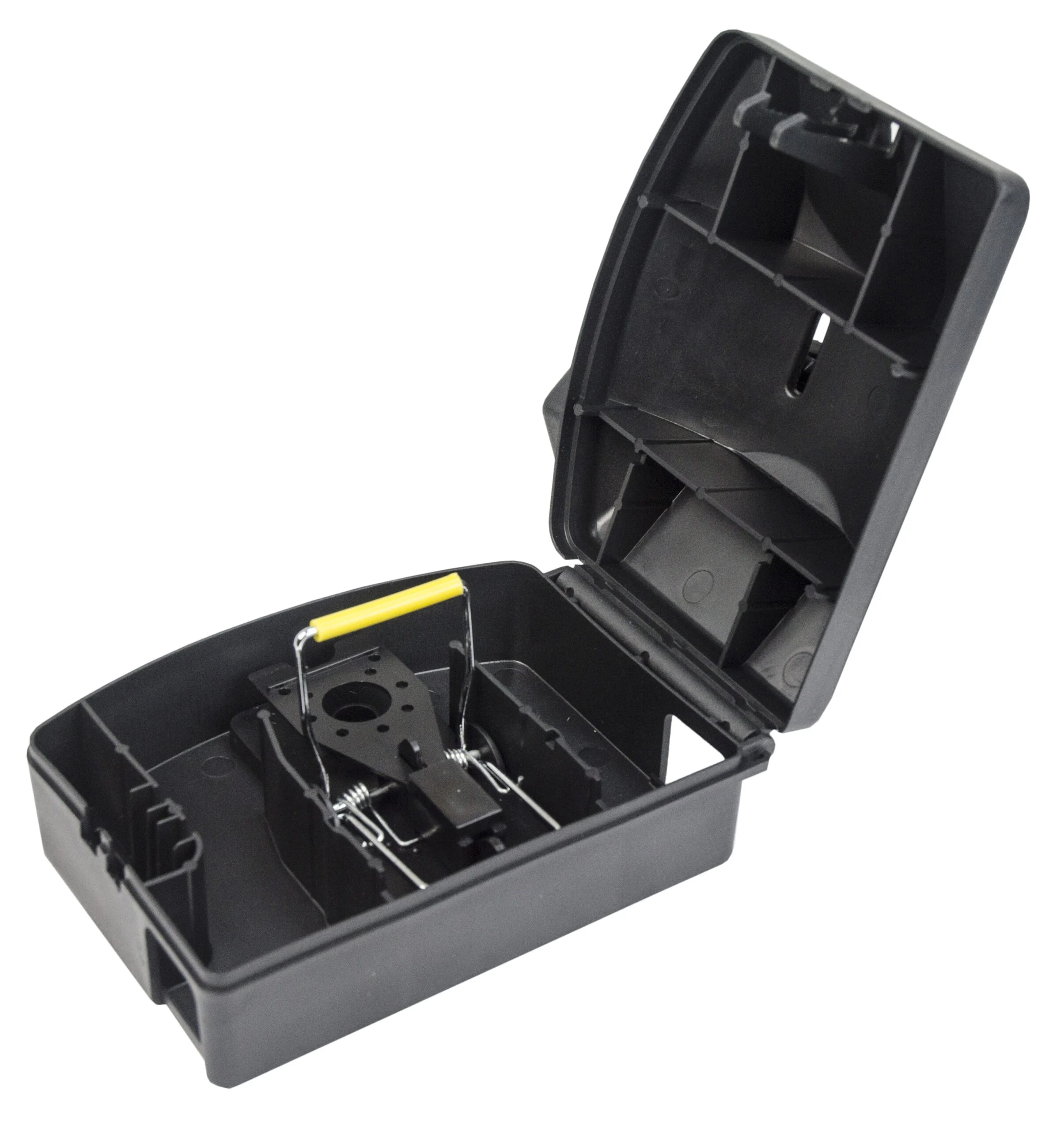 Deratizační stanička s kontrolním otvorem, 15 x 10,8 x 7 cm – Hofman Pest Control AF Snappa Black - Obrázek 2