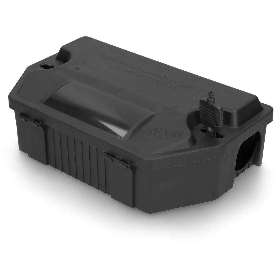 Deratizační stanička na potkany s klíčem, 33 x 21 x 10 cm – Hofman Pest Control Aegis Mini Rat - Obrázek 1