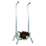 Čistič obuvi 83 cm s opěrkou rukou a 3 kartáči