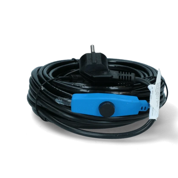 Topný kabel proti zamrzání vodovodního potrubí s termostatem, 14 m, 224 W – Gobel