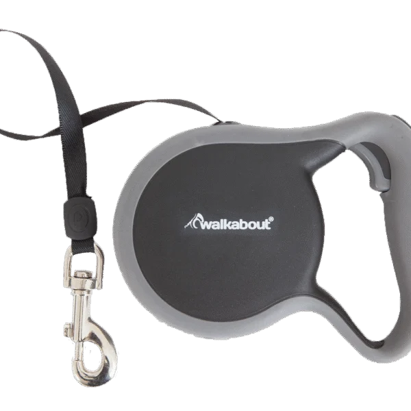 Samonavíjecí vodítko pro psy, černé, XS, 3,1 m – Petmate Walkabout