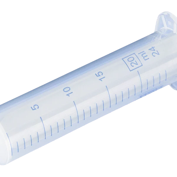 Dvoudílná jednorázová injekční stříkačka s Luer Lock, 20 ml