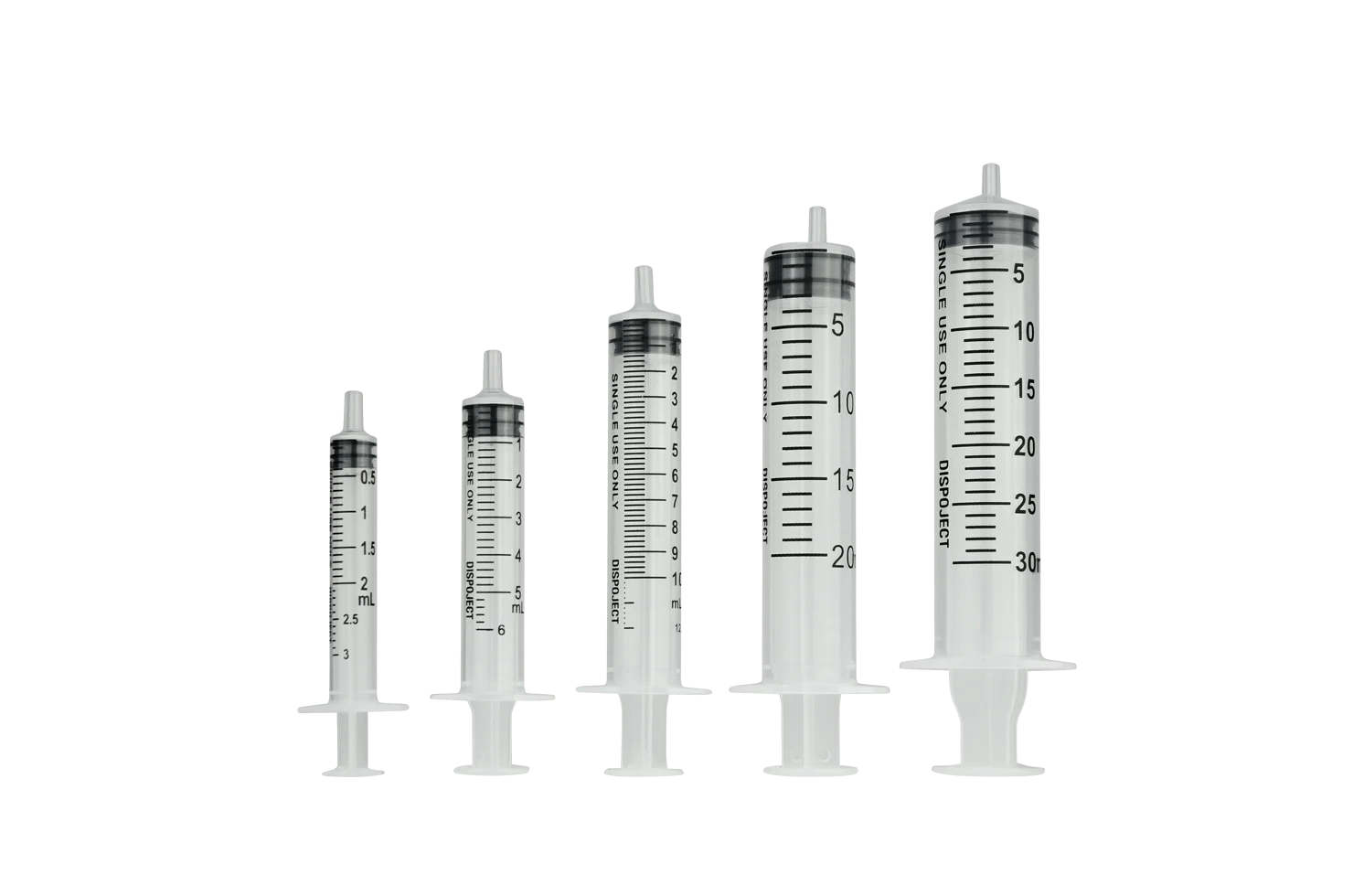 Jednorázová injekční stříkačka 10 ml, třídílná, bez jehly – Génia Dispoject - Obrázek 1