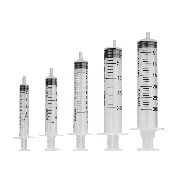 Jednorázová injekční stříkačka 30 ml, třídílná, bez jehly – Génia Dispoject