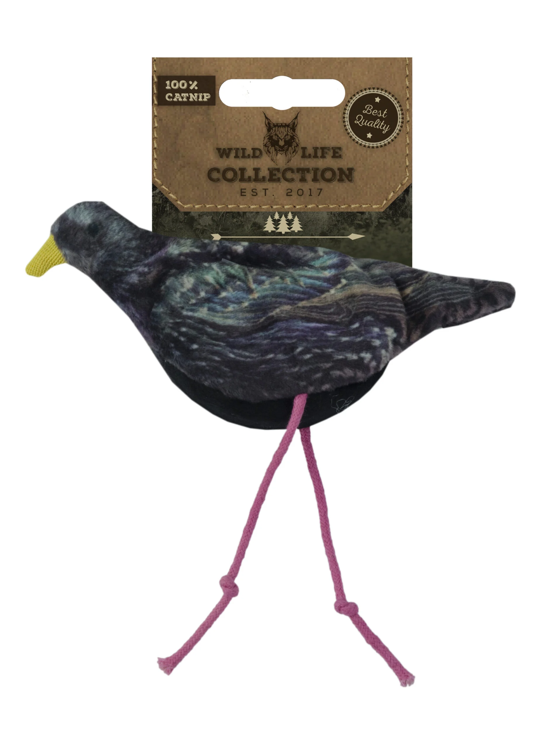 Hračka pro kočky špaček se šantou kočičí – Wild Life Collection Cat Spreeuw - Obrázek 1