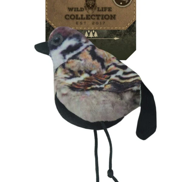 Hračka ve tvaru ptáčka pro kočky se šantou kočičí – Wild Life Collection Cat Mus