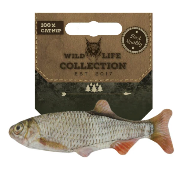 Hračka pro kočky ve tvaru plotice se šantou kočičí – Wild Life Collection Cat Voorn