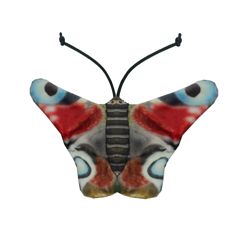 Hračka motýlek pro kočky se šantou kočičí – Wild Life Collection Cat babočka paví oko - Obrázek 2