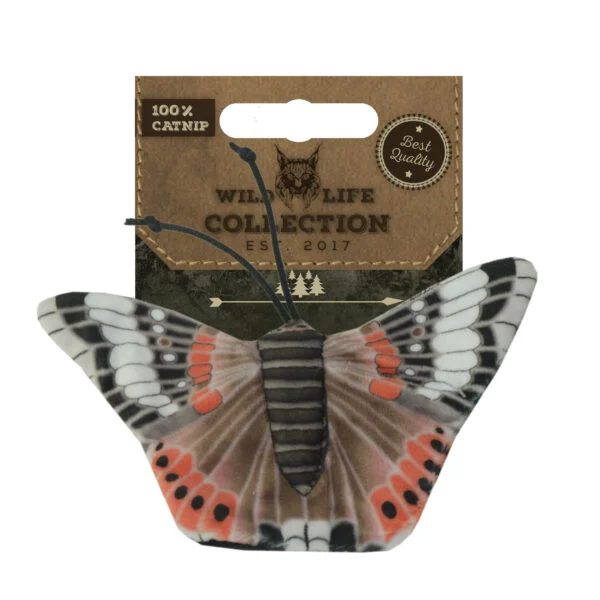 Hračka motýl pro kočky se šantou kočičí – Wild Life Collection Cat babočka admirál