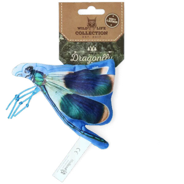 Kočičí hračka ve tvaru vážky se šantou kočičí – Wild Life Collection Cat Vážka