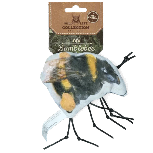 Kočičí hračka ve tvaru čmeláka se šantou kočičí – Wild Life Collection Cat Čmelák