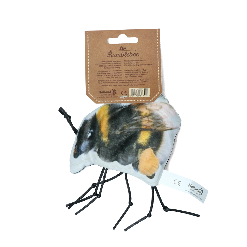 Kočičí hračka ve tvaru čmeláka se šantou kočičí – Wild Life Collection Cat Čmelák - Obrázek 2