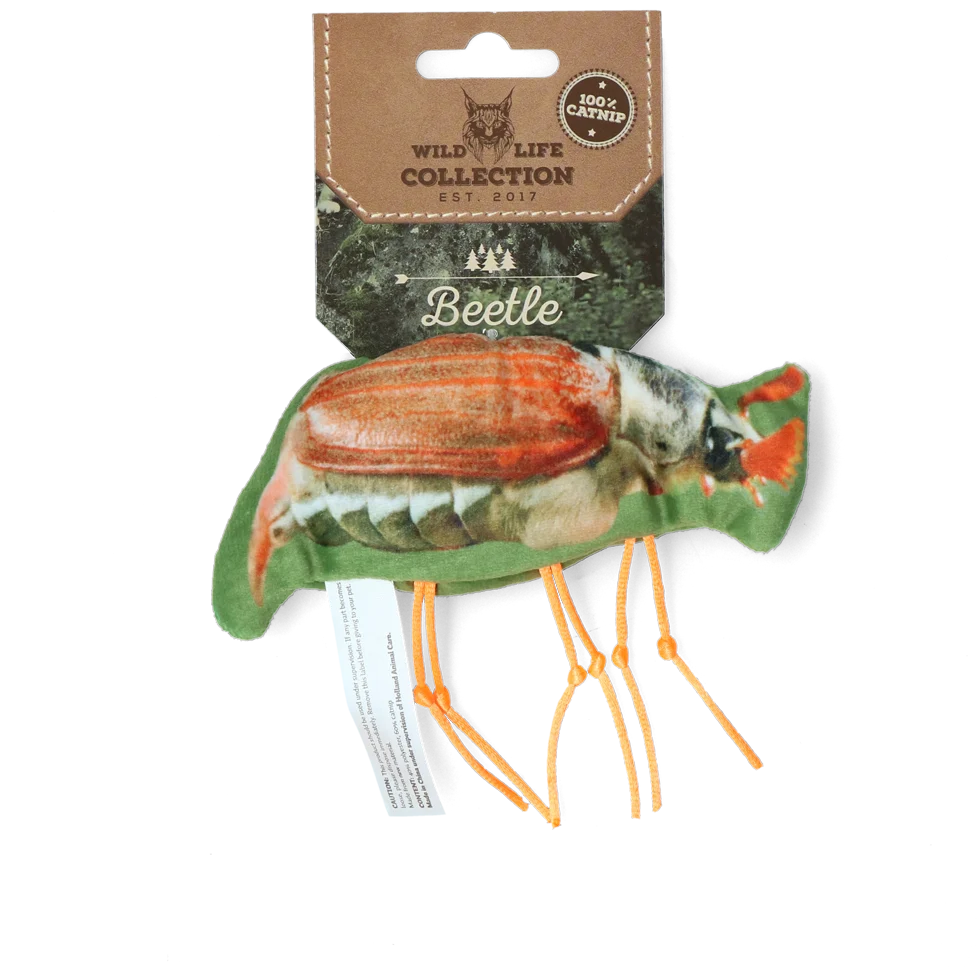Kočičí hračka ve tvaru chrousta se šantou kočičí – Wild Life Collection Cat Chroust - Obrázek 1