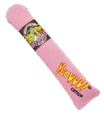 Hrací doutník pro kočky s kočičí mátou, růžový, 18 cm – Yeowww! Cigar