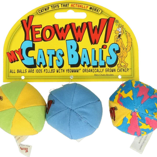 Hrací míčky pro kočky s catnipem – Yeowww! My Cats Balls