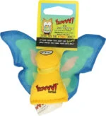 Hračka pro kočky ve tvaru motýlka se šantou kočičí a šustivými křídly, 13 x 6 cm, modrá – Yeowww! Butterfly - Obrázek 2