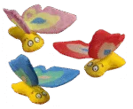 Motýlek pro kočky se šantou kočičí a šustícími křídly, 13 x 6 cm, červený – Yeowww! Butterfly - Obrázek 3