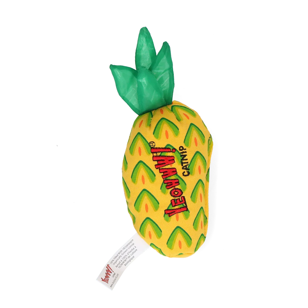 Hračka pro kočky ananas se šantou kočičí, 17,7 cm – Yeowww! Pineapple - Obrázek 2