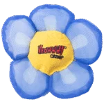 Hračka ve tvaru květiny pro kočky s kočičí šantou a šustivými lístky, modrá – Yeowww! Daisy's Flower Tops