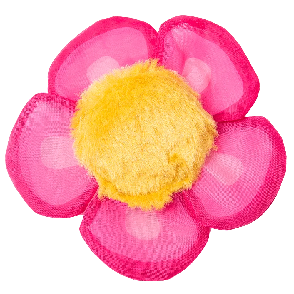 Hračka ve tvaru květiny pro kočky s kočičí šantou a šustivými lístky, růžová – Yeowww! Daisy's Flower Tops - Obrázek 2