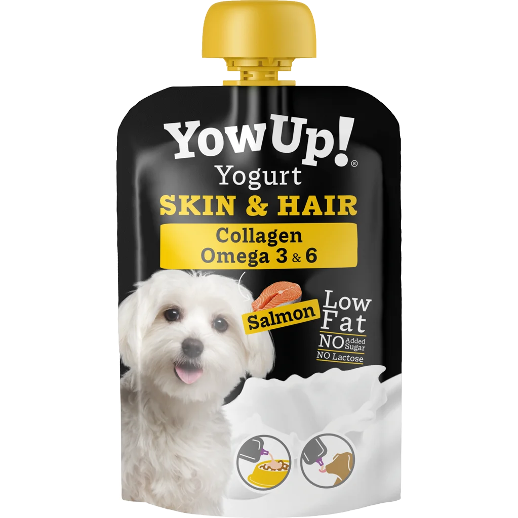 Jogurtový doplněk pro psy s lososem a rybím olejem – YowUp! Yogurt Dogs Skin & Hair Salmon - Obrázek 1