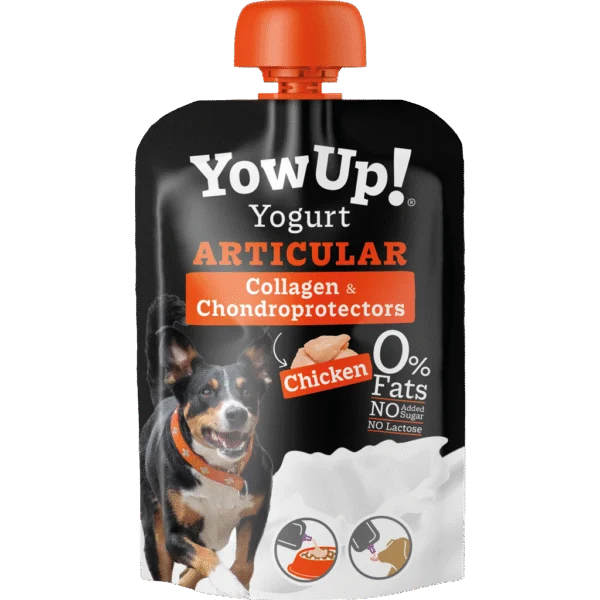 Jogurtový doplněk pro psy s kuřecím masem a kolagenem – YowUp! Yogurt Dogs Articular Chicken