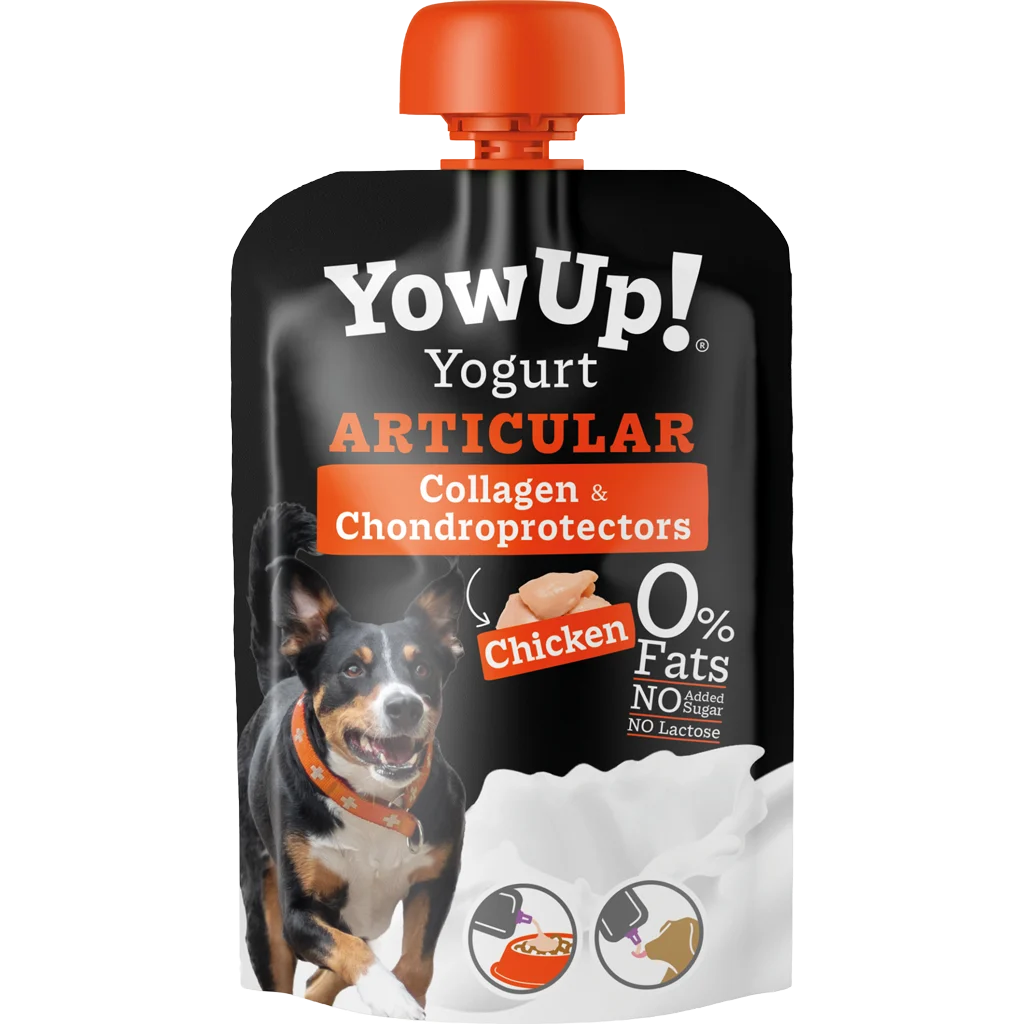 Jogurtový doplněk pro psy s kuřecím masem a kolagenem – YowUp! Yogurt Dogs Articular Chicken - Obrázek 1