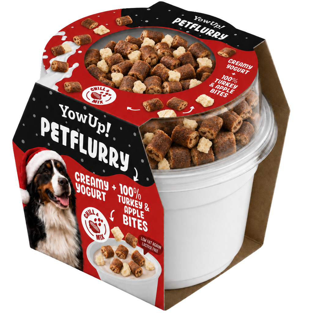Hondensnack met Kalkoen en Appel – YowUp! PetFlurry Turkey & Apple Bites “Christmas edition 2026” Pamlsky pro psy s krůtím masem a jablkem – YowUp! PetFlurry Turkey & Apple Bites „Christmas edition 2026“