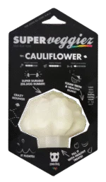 Plovoucí hračka pro psy z TPR s otvorem na pamlsky – Zee.dog Super Veggiez The Cauliflower