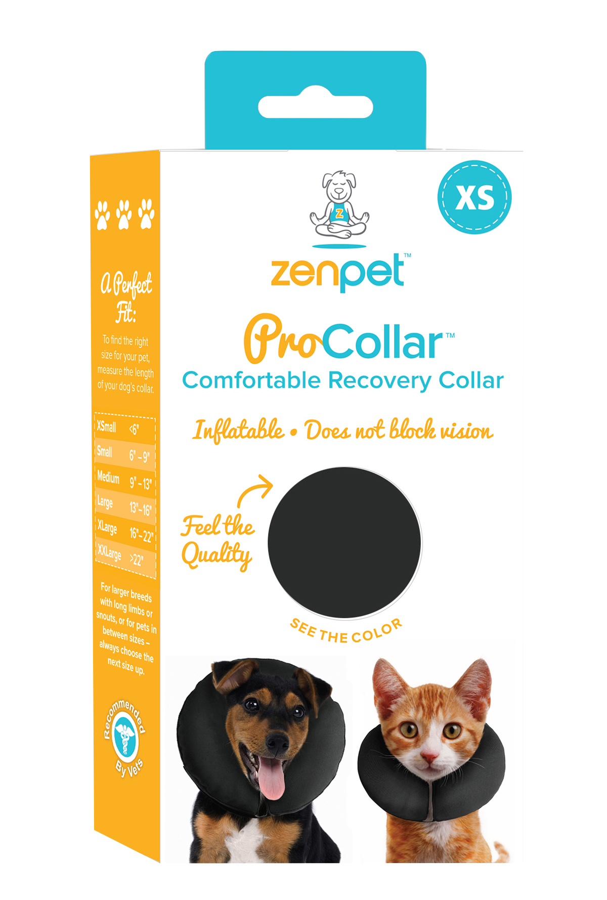 Beschermkraag voor Honden XS, Wasbaar, 15,2 cm – Zenpet ProCollar Ochranný obojek pro psy XS, pratelný, 15,2 cm – Zenpet ProCollar