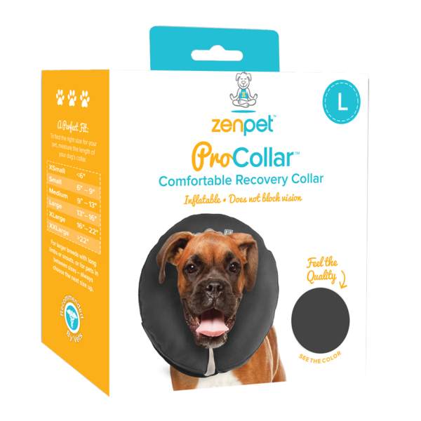 Ochranný límec pro psy L, omyvatelný, 33 až 40,6 cm – Zenpet ProCollar