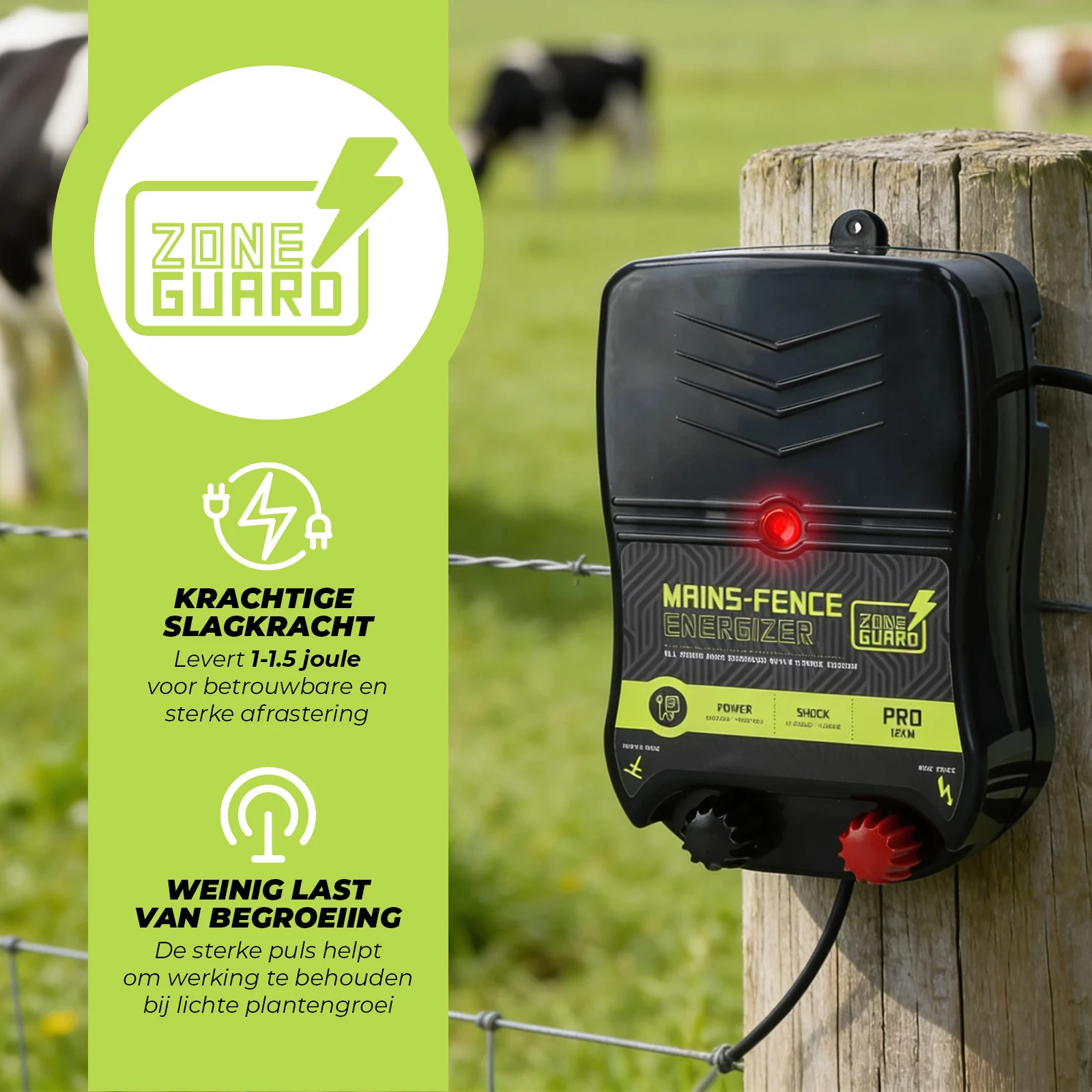 Síťový zdroj pro elektrický ohradník – ZoneGuard Energizer Pro 12 km - Obrázek 3