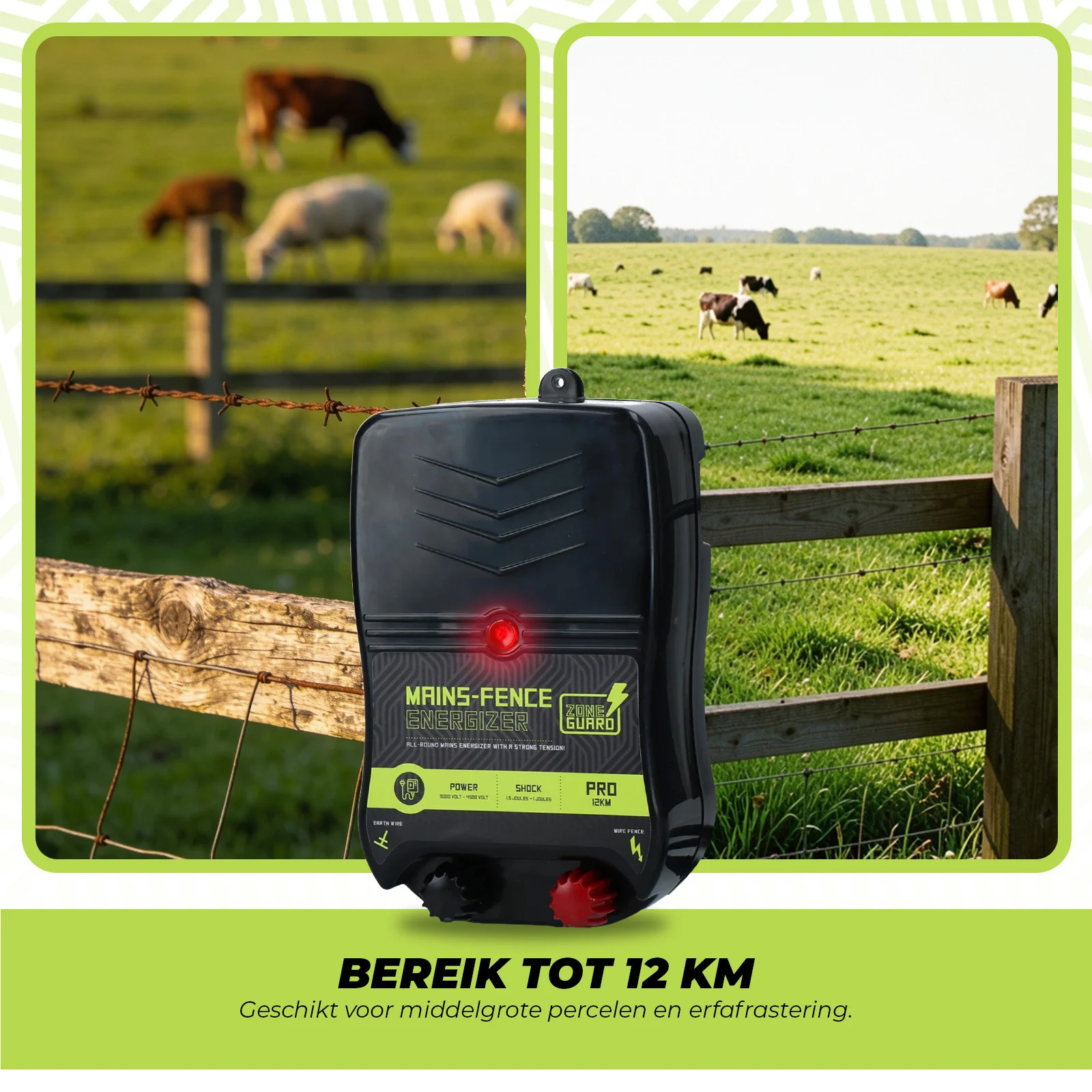 Síťový zdroj pro elektrický ohradník – ZoneGuard Energizer Pro 12 km - Obrázek 4