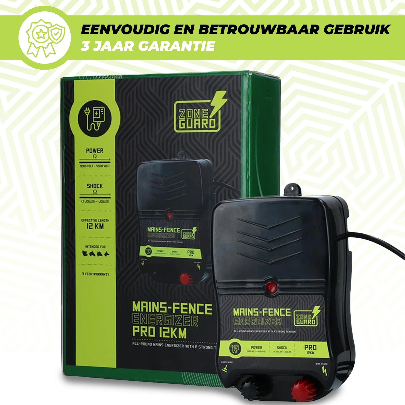 Síťový zdroj pro elektrický ohradník – ZoneGuard Energizer Pro 12 km - Obrázek 5