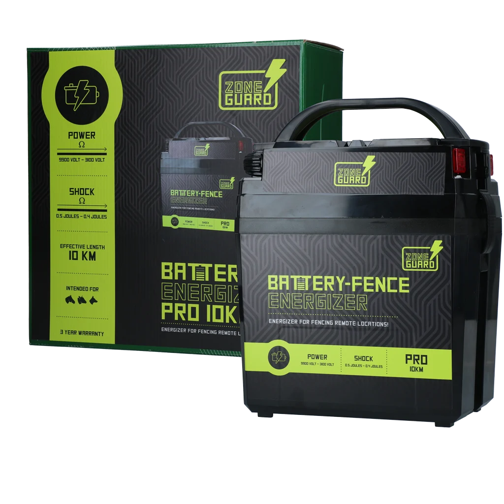 ZONE0005S.png Elektrický ohradník na 9 V baterii – ZoneGuard Battery Energizer Pro 10 km - Obrázek 1