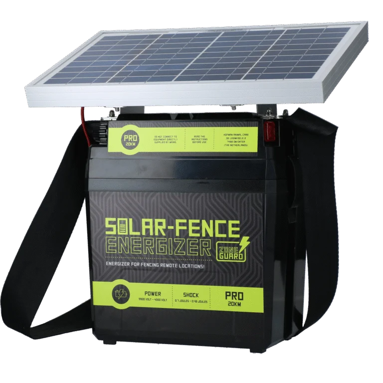 Solární zdroj pro elektrický ohradník – ZoneGuard Solar-Fence Energizer Pro 20 km