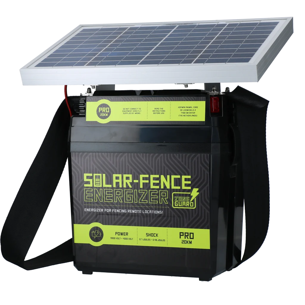 Solární zdroj pro elektrický ohradník – ZoneGuard Solar-Fence Energizer Pro 20 km - Obrázek 1