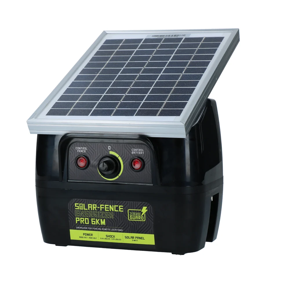 ZONE00090.png Elektrický ohradník se solárním panelem 5 W – ZoneGuard Solar-Fence Energizer Pro 6 km - Obrázek 1