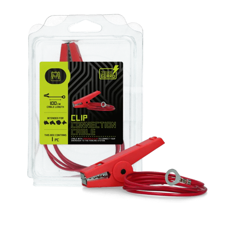 Připojovací kabel pro drát a pásku s krokosvorkou, 100 cm – ZoneGuard