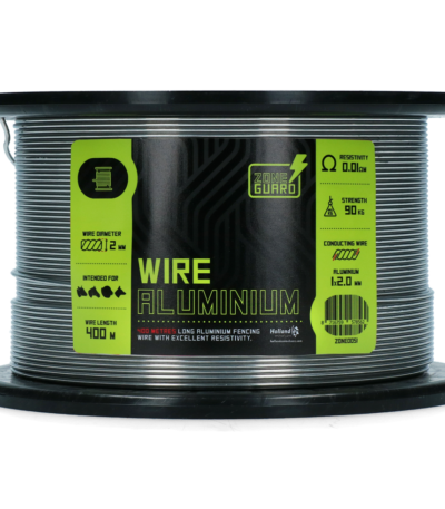 Hliníkový elektrický ohradníkový drát 2 mm, 400 m – ZoneGuard Basic