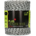 Elektrický ohradníkový vodič 3 mm, bílý s tmavě zelenou, 400 m – ZoneGuard Plus